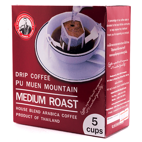 กาแฟดอยปู่หมื่นคั่วกลาง ชนิด Drip Bag กาแฟดอยปู่หมื่นคั่วกลาง ชนิด Drip Bag