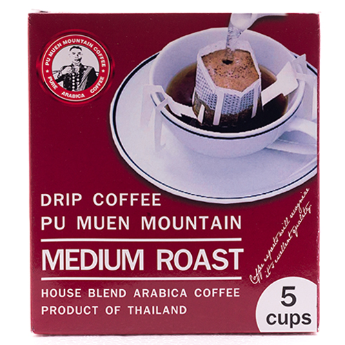 กาแฟดอยปู่หมื่นคั่วกลาง ชนิด Drip Bag กาแฟดอยปู่หมื่นคั่วกลาง ชนิด Drip Bag