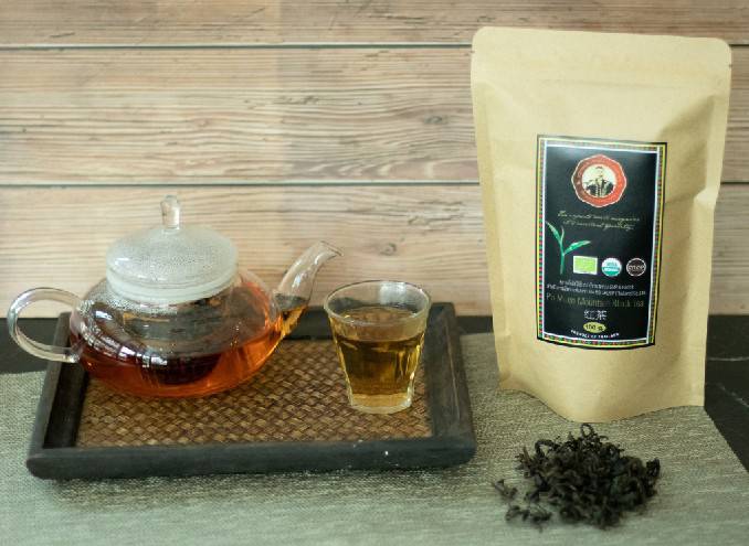 ชาดำอัสสัม ออร์แกนิค (ตราดอยปู่หมื่น) บรรจุ 100 กรัม Organic black tea (Doi Pumuen Brand) 100g