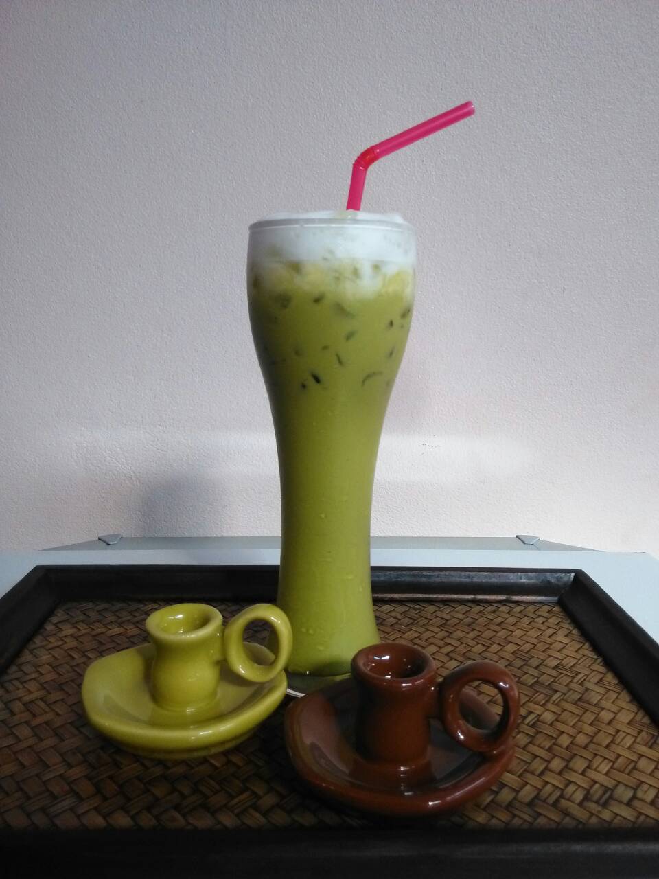 ชาเขียวนม สูตรปรุงแต่งพิเศษ (ตราดอยปู่หมื่น)  Milk Green Tea (Doi Pumuen Brand)